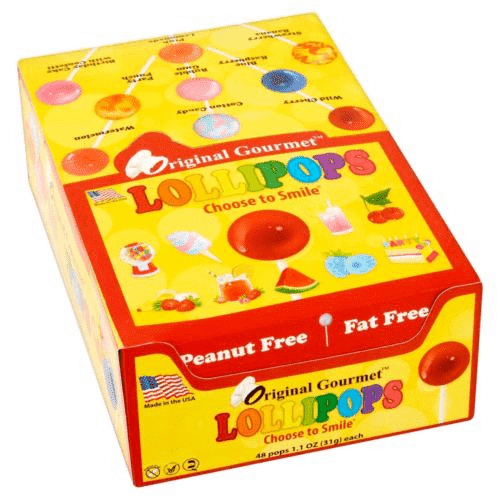 Original Gourmet Gluten-free Lollipops, 1.1 Oz, 48 Count Box