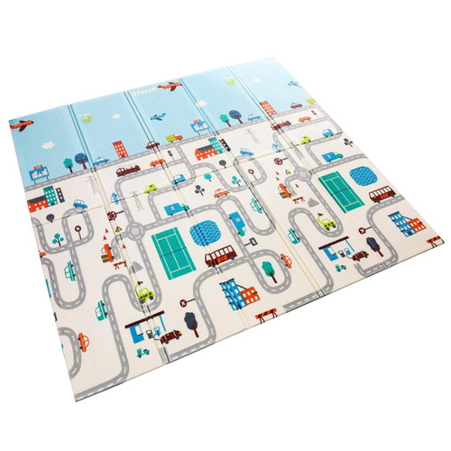 Generic Double-sided Baby Game Playmats With Crawling Mat, Foldable Picnic Pad