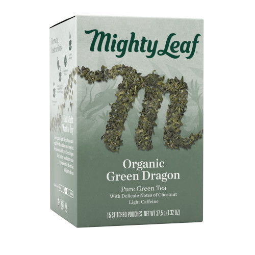 Might Leaf Tea Organic Green Dragon, Green Tea, 15 Tea Bags