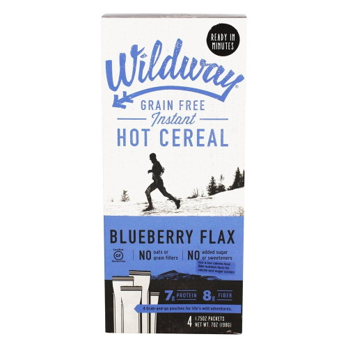 Wildway - Grain Free Instant Hot Cereal Blueberry Flax - 4 Packet(s)