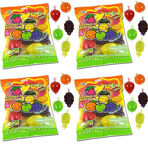 Din Don Fruity's Ju-c Jelly Fruit Snacks Pack Of 4
