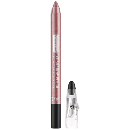 Guvpev Eyeshadow Pencil Eyeliner Pearlescent Long Lasting Silky Waterproof Eyeshadow Pen - Pink