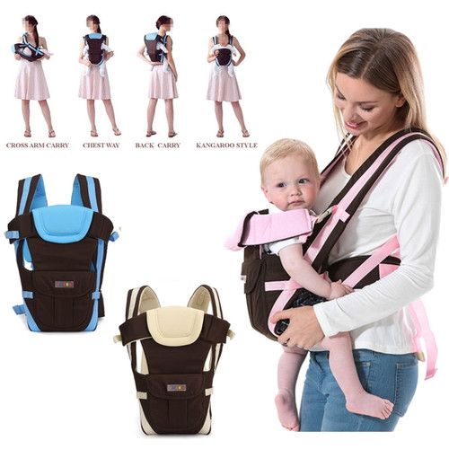 Newborn Carriers Infant Baby Front And Back Carrier Adjustable 4-positions Carrier Child Toddler Backpack Wrap Rider Sling, Soft & Breathable Cotton
