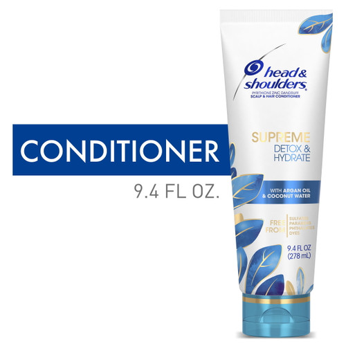 Head & Shoulders Supreme Conditioner, Detox And Hydrate, 9.4 Fl Oz