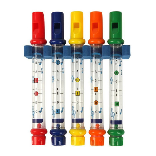 Tureclos 5pcs Bath Time Floating Musical Instruments For Kids Water Flutes Good Clean Fun
