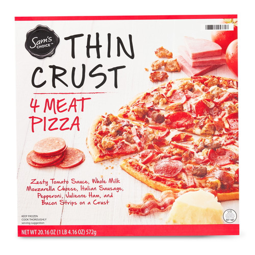 Sam's Choice Thin Crust 4 Meat Pizza, 20.16 Oz