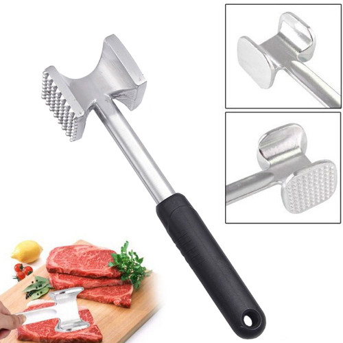 Black Friday Deals 2022 ! Heresom Double Sided Steak Hammer Aluminum Alloy Kitchen Pork Chop Meat Hammer, Kitchen Gadgets, Gift, On Clearance