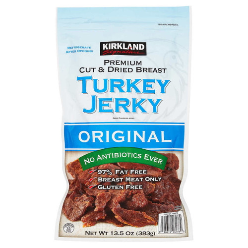Ks Turkey Jerky, Breast Meat Only 13.5 Oz  Resalable Bag