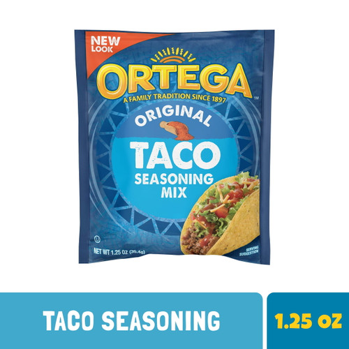 Ortega Original Taco Seasoning Mix, Kosher, 1.25 Oz Packet