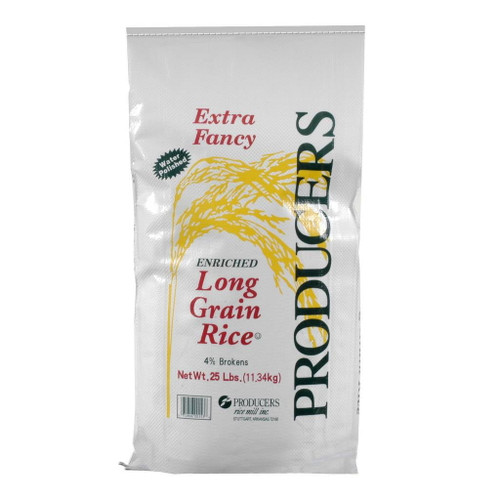Producers Extra Fancy Long Grain White Rice Case 25lbs (pack Of 1)