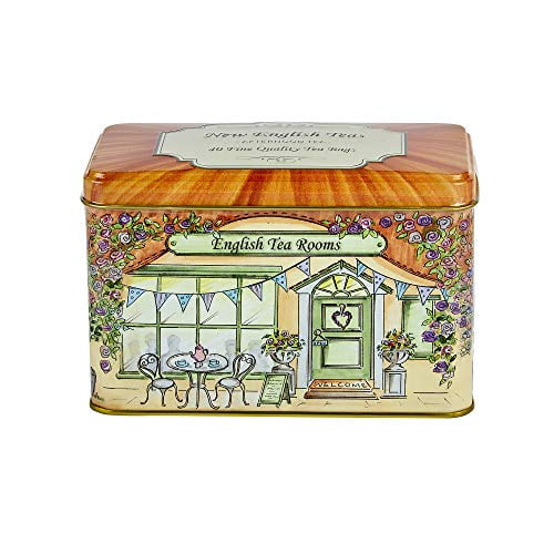 New English Teas Vintage Tea Rooms Tea Tin With 40 English Afternoon Teabags