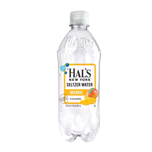 Hal's Ny Beverage, Mango, 20 Fl Oz Bottles (24 Pack)