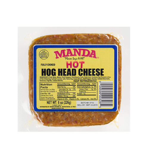 Manda Hog Head Cheese Hot (3 Pack)