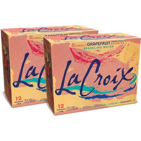 Lacroix Sparkling Water, Grapefruit, 12 Fl Oz, 24 Ct