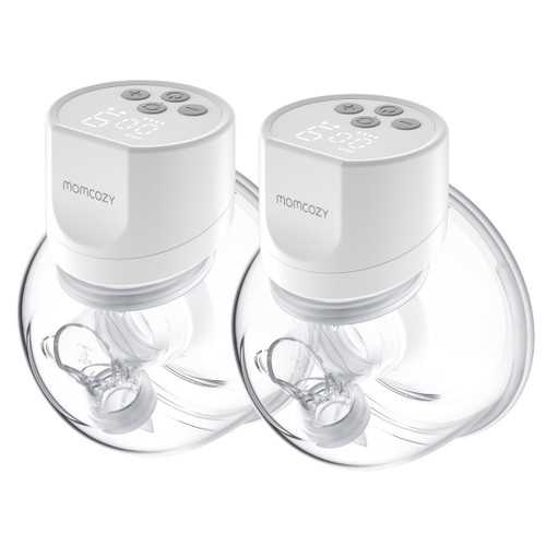 Momcozy Double Wearable Breast Pump, 3 Modes 9 Levels Hands Free Electric Breast Pump, New Portable Breastpump