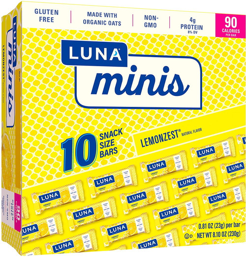 Clif Bar Luna Minis Lemon Zest 10 Bars