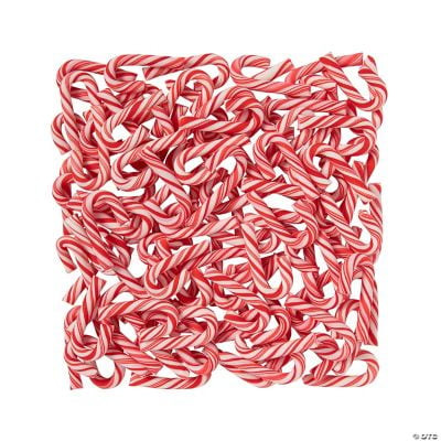 Mini Peppermint Candy Canes, 100 Pieces, Individually Wrapped