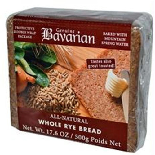 Bavarian Organic Whole Rye Bread  -6x17.6oz