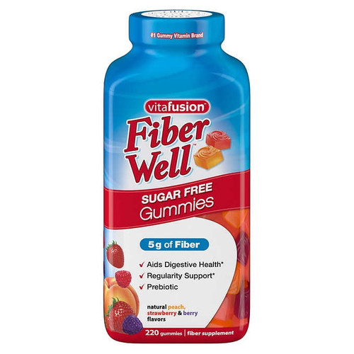 Vitafusion Fiber Well, Sugar-free Gummies, Natural Flavor, 220 Ct