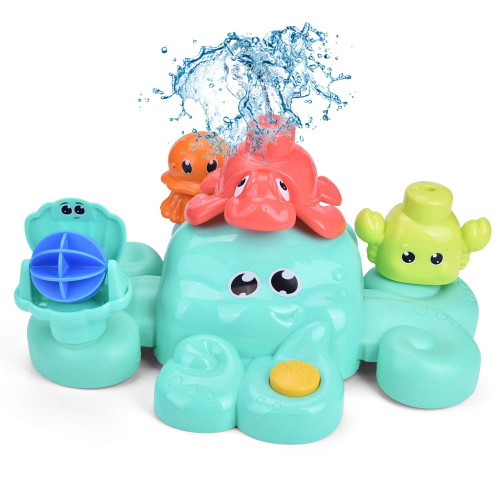 Bath Toys For Toddlers, 5 Pcs Bath Tub Toys Set, Spray Water Toys For Kids, Best Gifts For Boys & Girls F-363