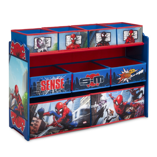 Marvel Spider-man Deluxe 9 Bin Design And Store Toy Organizer By Delta Children