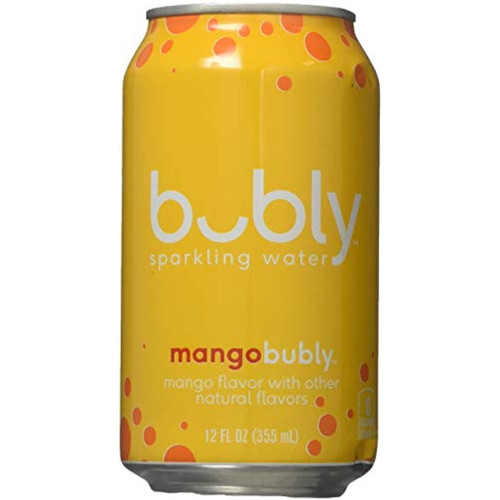 Bubly Sparkling Water, Mango, 12 Fl Oz