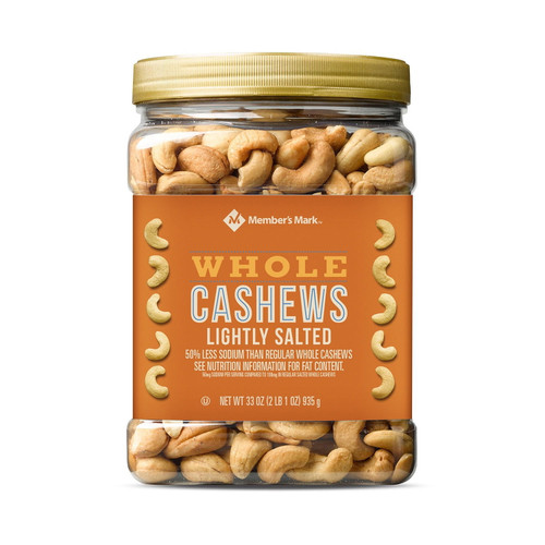 Lightly Salted Whole Cashews (33 Oz.)