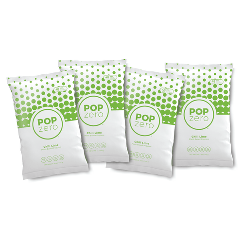 Pop Zero Healthy Air-popped Popcorn - Chili Lime, 5 Oz., Pack Of 4