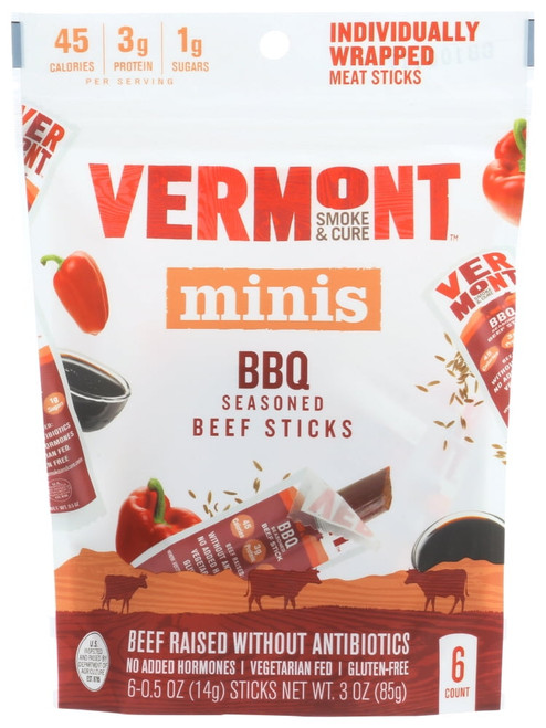 (8 Pack)vermont Smoke And Cure Beef Stick Bbq, 0.5 Oz.