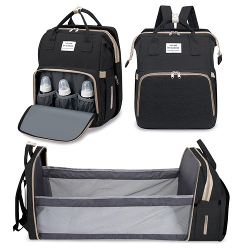 3 In 1 Diaper Bag Backpack With Changing Station, Diaper Bags For Baby Girls Boys, Baby Shower Gifts, Essentials Must Haves, Multi-function Travel Mommy Bag