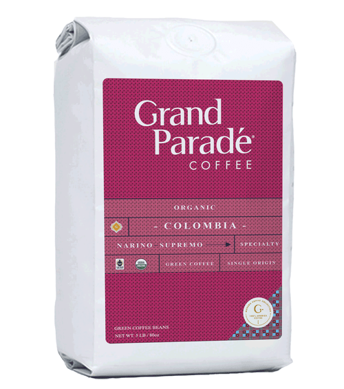 Grand Parade Coffee, 3 Lbs Organic Colombian Supremo Unroasted Green Coffee Beans