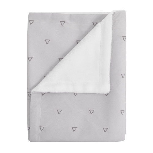 Modrn Giraffe Baby Blanket, Grey And White