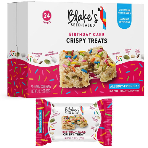 Blake’s Seed Based Crispy Treats – Birthday Cake 24 Ct, Top 9 Allergen Free