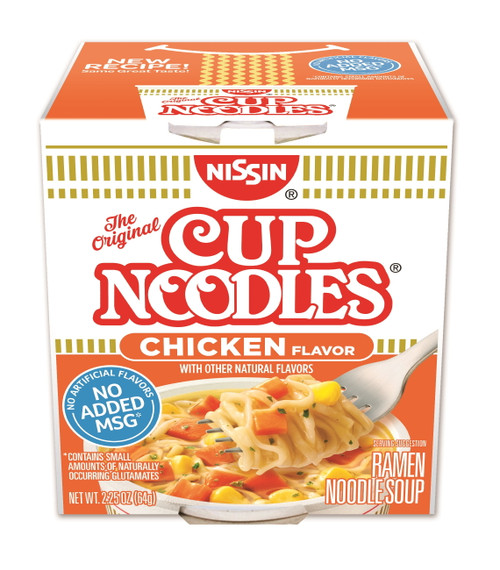 Nissin The Original Cup Noodles Chicken Flavor Ramen Noodle Soup, 2.25 Oz, 6 Count