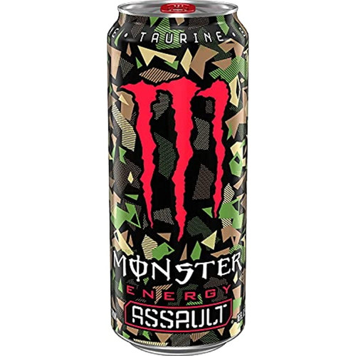 4 Pack - Monster Assault Energy Drink - 16oz.