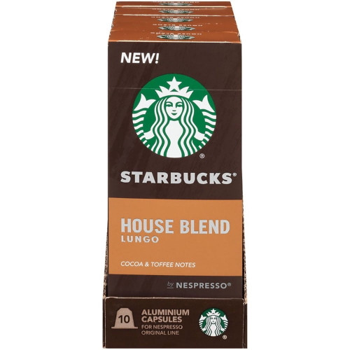 Starbucks Nespresso Coffee House Blend -- 10 Single Serve Capsules