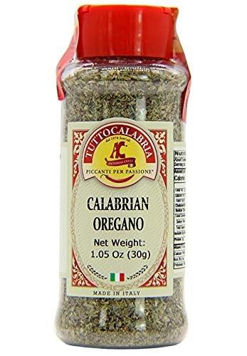 Tuttocalabria, Calabrian Dried Oregano Flakes Shaker, Italian Seasoning & Spices, 30 G All Natural, Non-gmo, Product Of Italy