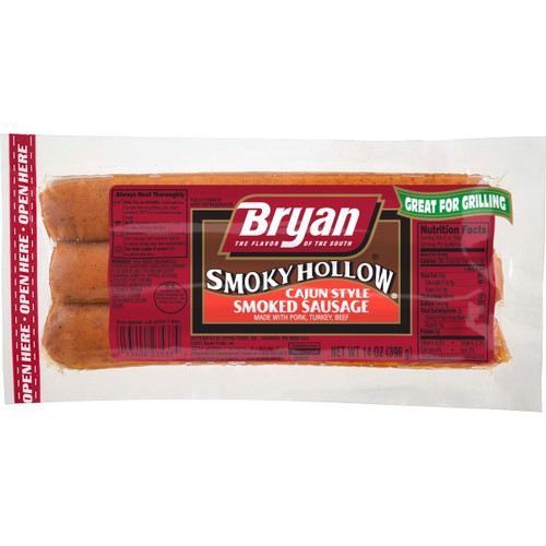 Bryan Smoky Hollow Cajun Style Smoked Sausage, 14 Oz