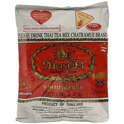 Number One The Original Thai Iced Tea Mix - Number One Brand Imported From Thailand - Great For Restaurants That Want To Serve Authentic And Thai Iced Teas, 400g Bag