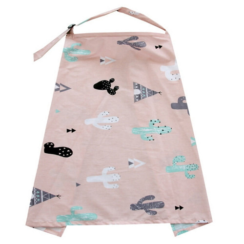 Musuos Women Print Breastfeeding Cover, Lace Up Outdoor Nursing Apron