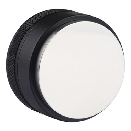 Kitchen Household Coffee Distributor Flat Espresso Palm Tamper Coffee Leveler Alloy Base - 58mm Black