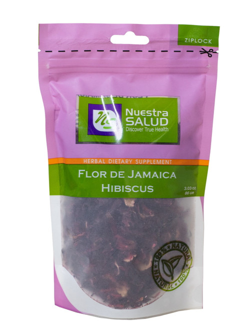 Nuestra Salud, Hibiscus Loose Leaf Premium Herb Tea Flor De Jamaica (86g) Herbal Tea