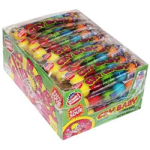 Cry Baby Extra Sour Tube 36 - 5 Ball Tubes, 28.8 Oz