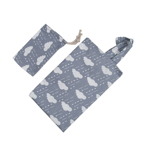 Nicexmas 1pc Breastfeeding Towel Cotton Baby Nursing Cover Feeding Shawl With Storage Bag For Outdoor (cloud)
