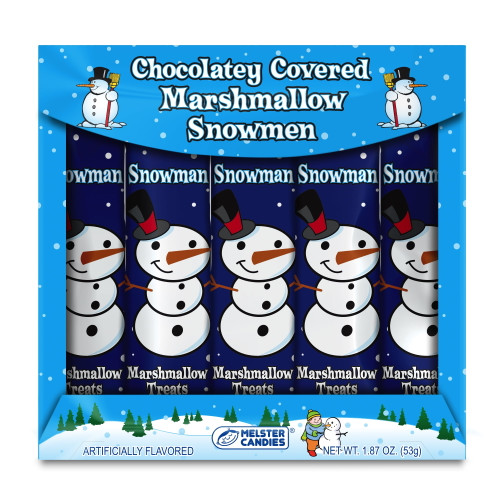 Melster Chocolatey Covered Marshmallow Snowmen 5pk