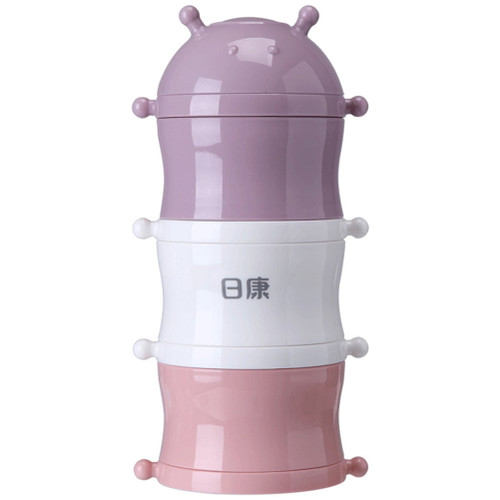 Hemoton 1pc 3 Layers Milk Powder Box Milk Container Food Storage Case (random Color)
