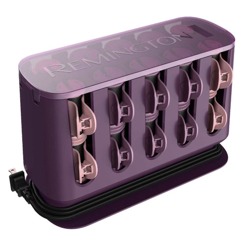 Remington T Studio Ceramic Thermaluxe Hot Hair Rollers With Coating Protection, 20 Piece Set, Purple, H9102