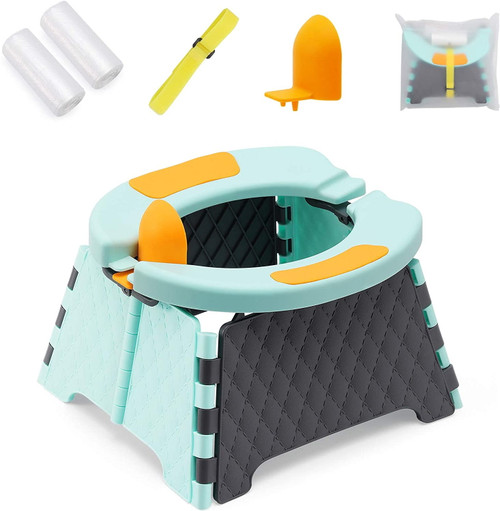 Toddler Portable Child Toilet Training Seat Baby Foldable Toilet Child Car Travel Potty Camping