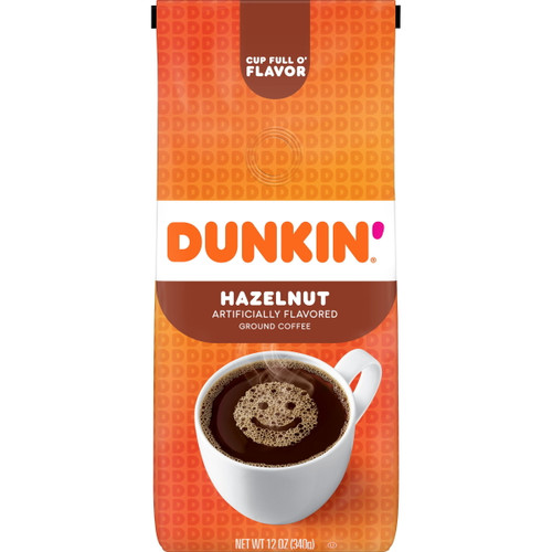 Dunkin' Hazelnut Ground Coffee, 12 Ounce Bag (pack Of 6)