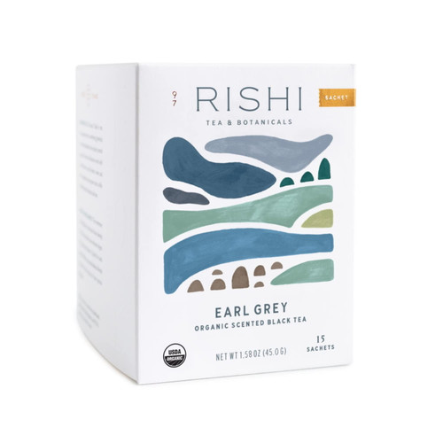 Rishi Tea Organic Black Tea Earl Grey -- 15 Sachets